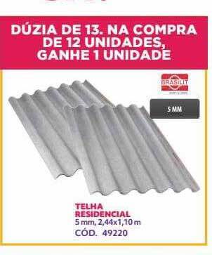 Telha residencial brasilit