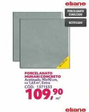 Telhanorte Eliane porcelanato munari concreto oferta