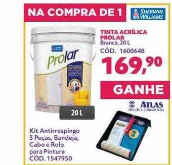 Telhanorte Tinta acrílica prolar sherwin williams oferta