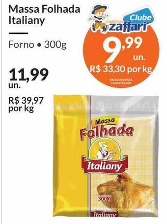 Zaffari Massa folhada italiany oferta