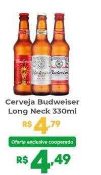 Coocerqui Cerveja budweiser long neck oferta