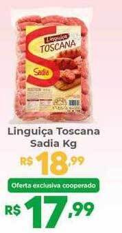 Coocerqui Linguiça toscana sadia kg oferta
