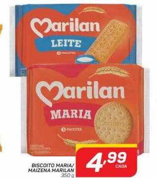 Biscoito maria-maizena marilan