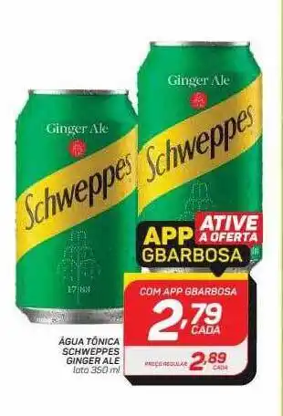 GBarbosa Água tônica schweppes ginger ale lata oferta