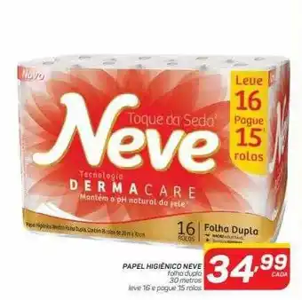 GBarbosa Papel higiênico neve folha dupla 30 metros oferta