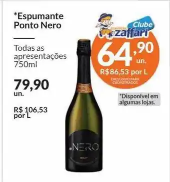 Zaffari Espumante ponto nero oferta