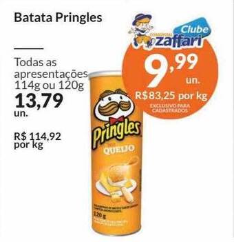 Zaffari Batata pringles oferta