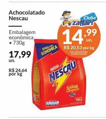Zaffari Achocolatado nescau oferta