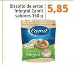 Sonda Biscoito de arroz integral camil sabores oferta
