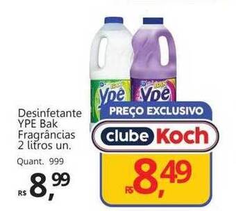Supermercados Koch Desinfetante ype bak fragrâncias oferta