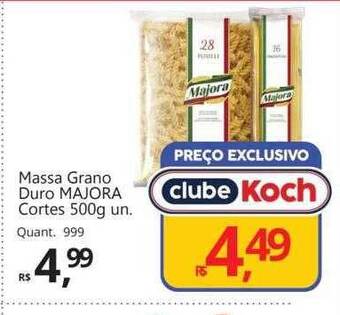 Supermercados Koch Massa grano duro majora cortes oferta