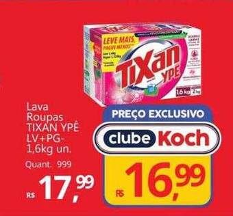 Supermercados Koch Lava roupas tixan ypê oferta