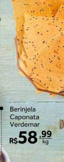 Verdemar Supermercado Berinjela caponata verdemar oferta