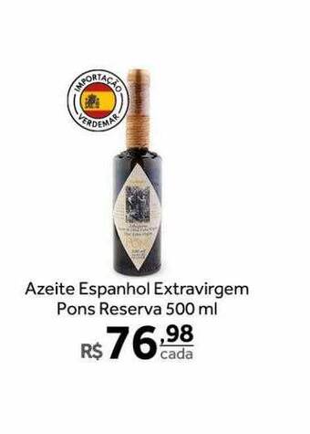 Verdemar Supermercado Azeite espanhol extravirgem pons reserva oferta