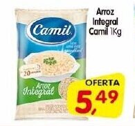 Cercadão Arroz Integral Camil 1kg oferta