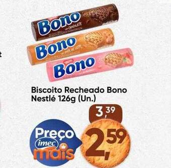Imec Supermercados Biscoito recheado bono nestlé oferta