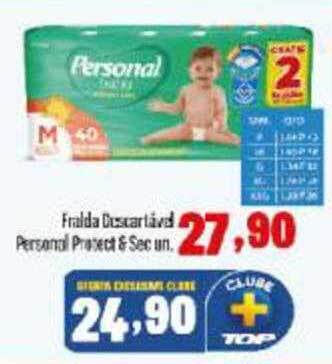 Rede Top Fralda descartável personal protect & sec oferta
