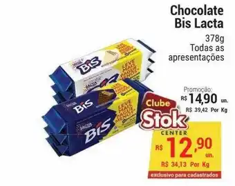 Stok Center Chocolate bis lacta oferta