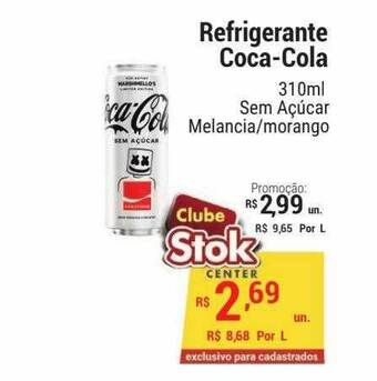 Stok Center Refrigerante coca-cola oferta