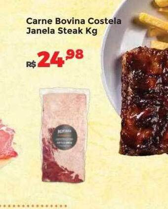 Villarreal Supermercados Carne bovina costela janela steak kg oferta