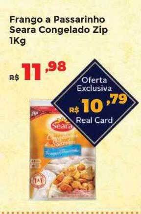 Villarreal Supermercados Frango a passarinho seara congelado zip oferta