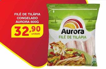 Roldão Filé de tilápia congelado aurora oferta