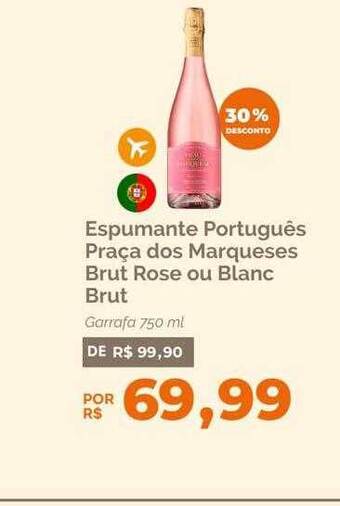 Oba Hortifruti Espumante português praça dos marqueses brut rose ou blanc brut 30% desconto oferta