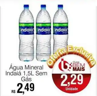 Água mineral indaiá sem gás
