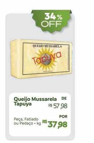 Queijo mussarela tapuya