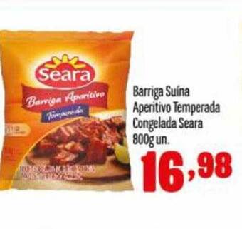 Rede Top Barriga suína aperitivo temperada congelada seara oferta