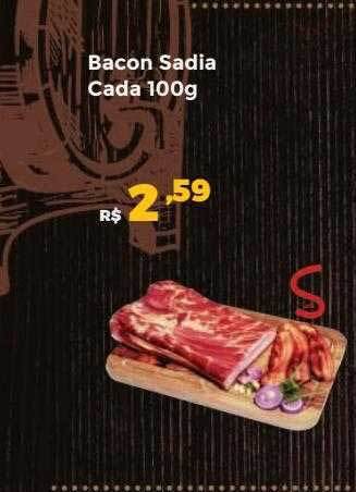 Villarreal Supermercados Bacon sadia oferta