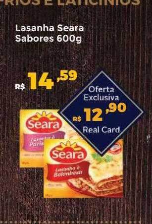 Villarreal Supermercados Lasanha seara sabores oferta