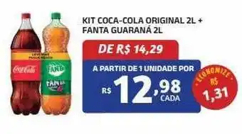 Bahamas Mix Kit coca-cola original + fanta guaraná oferta
