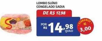 Bahamas Mix Lombo suíno congelado sadia oferta