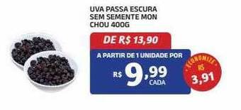 Uva passa escura sem semente mon chou