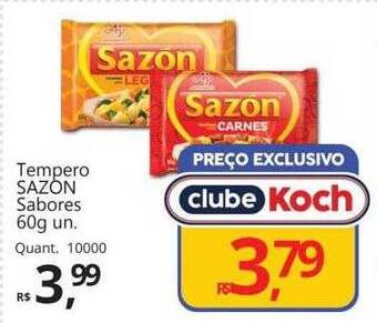 Supermercados Koch Tempero sazon sabores oferta