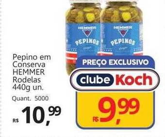 Supermercados Koch Pepino em conserva hemmer rodelas oferta
