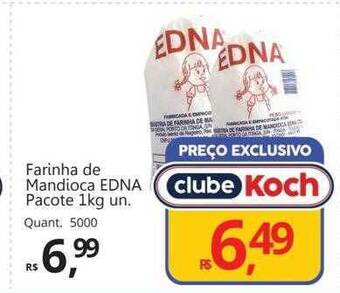 Supermercados Koch Farinha de mandioca edna oferta