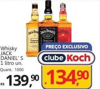 Supermercados Koch Whisky jack daniel's oferta