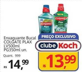 Supermercados Koch Enxaguante bucal colgate plax oferta