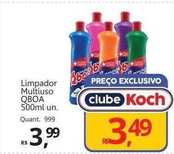 Supermercados Koch Limpador multiuso qboa oferta