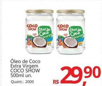 Supermercados Koch Óleo de coco extra virgem coco show oferta