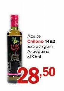 Supermercados Mundial Azeite chileno 1492 extravirgem arbequina oferta