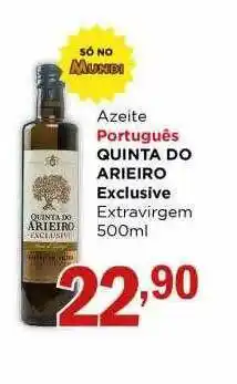 Supermercados Mundial Azeite português quinta do arieiro exclusive extravirgem oferta