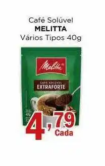 Supermercados Mundial Café solúvel melitta vários tipos oferta