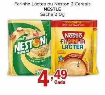 Supermercados Mundial Farinha làctea ou neston 3 cereais nestlé oferta