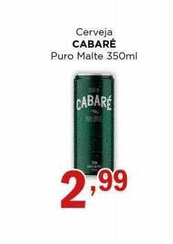 Supermercados Mundial Cerveja cabaré puro malte oferta