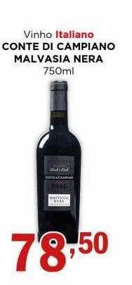 Supermercados Mundial Vinho italiano conte di campiano malvasia nera oferta