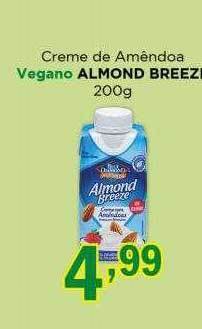 Supermercados Mundial Creme de amêndoa vegano almond breeze oferta
