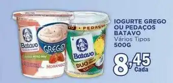 Supermercados Mundial Iogurte grego ou pedaços batavo oferta